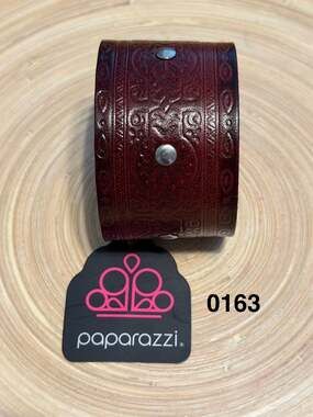 Paparazzi Boots and Broncos Faux Leather Snap Bracelet Cuff